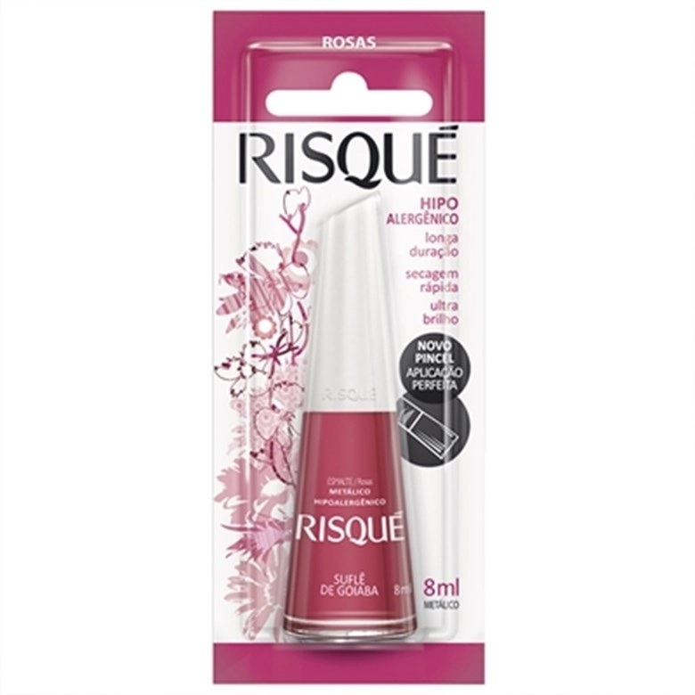 Esmalte Metalico Sufle Goiaba 8ml Risque