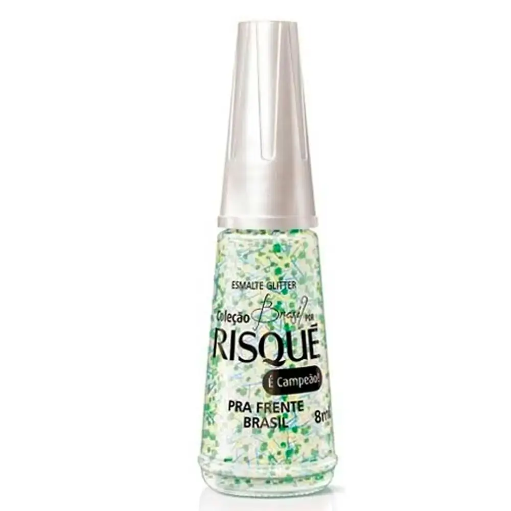 Esmalte Pra Frente Brasil Com Glitter 8ml Risque