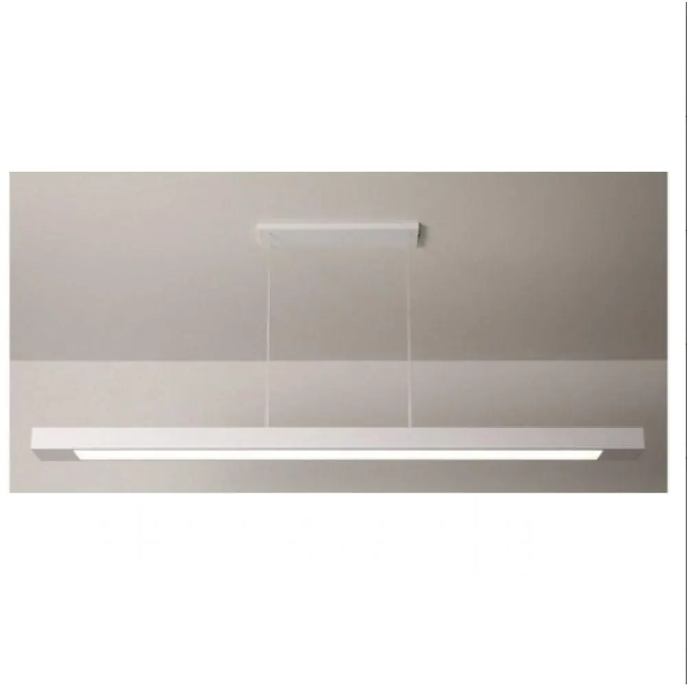 Pendente Retangular 125cm Branco E 2 Lâmpada Tuboled 18w