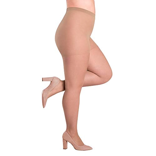 Lupo Loba Womens Classic Pantyhose With Elastane, Rice Powder X Large