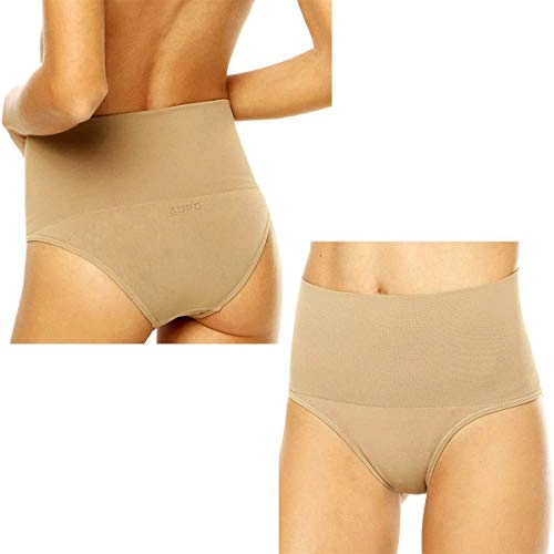 Lupo Loba Women S Tummy Flattener Panties Shapewear, Medium Chocolate