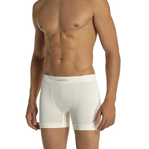 Lupo Micro Modal Seamless Boxers Men S Underwear, White Small