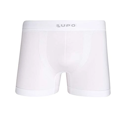 Lupo Men S Micro Modal Seamless Boxer Brief Underwear, White, X Large