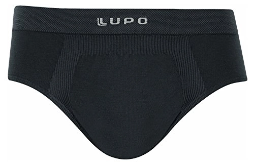 Lupo Men S Micro Modal Seamless Briefs, Graphite, Large