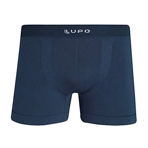 Lupo Men S Micro Modal Seamless Boxer Brief Underwear, Petrol Blue, Small