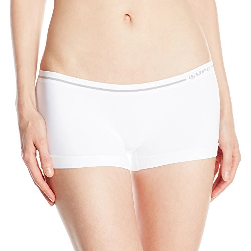 Lupo Women S Seamless Boxer Boyshort Panties, Large White