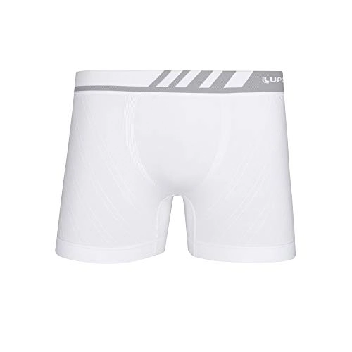 Lupo Men S Liberdade Seamless Microfiber Boxer Brief Underwear, Medium White