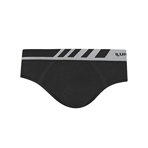 Lupo Men S Liberdade Seamless Microfiber Brief Underwear, Large Black