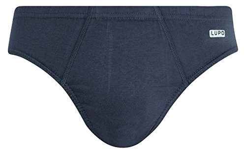 Lupo Men S Essential Cotton Brief Underwear, Graphite, Small