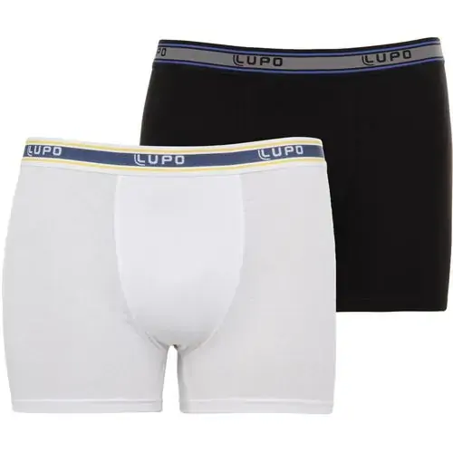 Kit Com 2 Cuecas Lupo Boxer