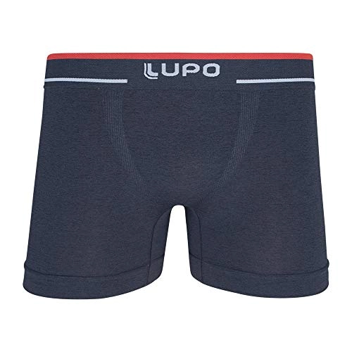 Lupo Men S Mist Classic Seamless Microfiber Boxer Briefs Underwear, Graphite, Medium