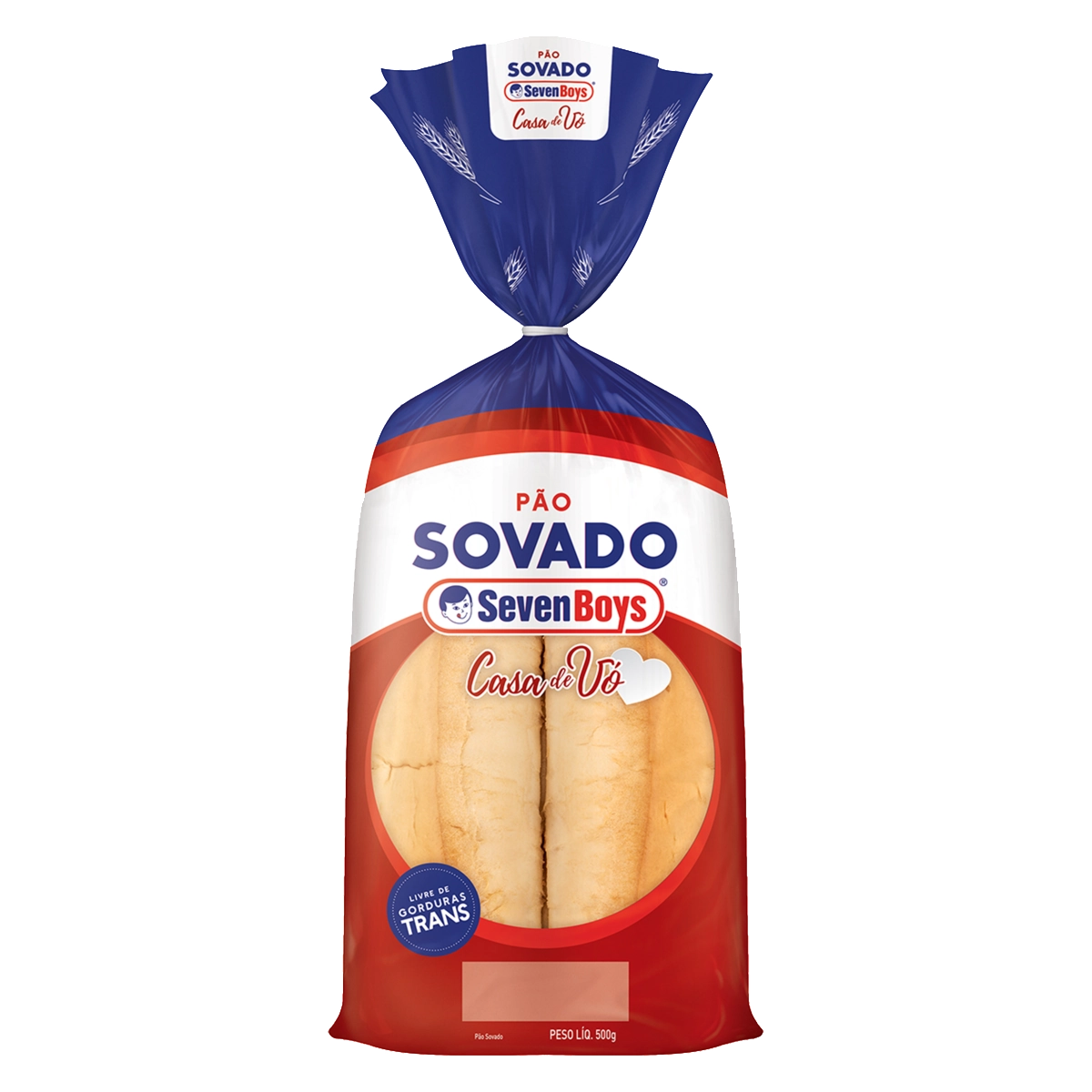 Pão Sovado SEVEN BOYS Casa De Vó Pacote 500g