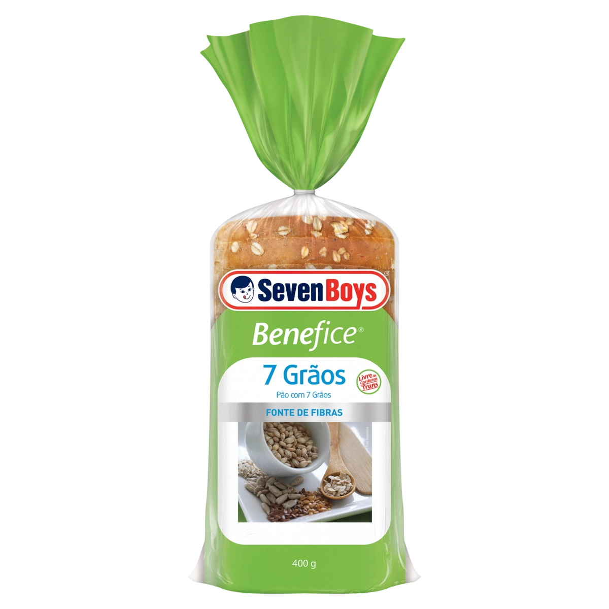 Pão 7 Grãos Seven Boys Benefice Pacote 400g