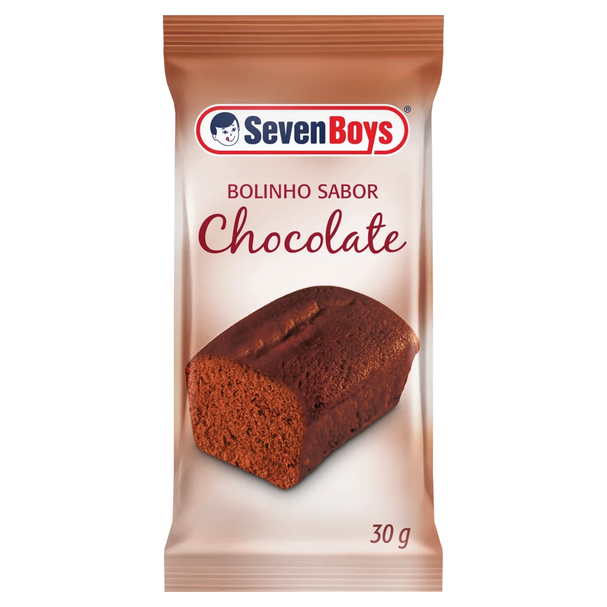 Bolinho SEVEN BOYS Sabor Chocolate Pacote 35g