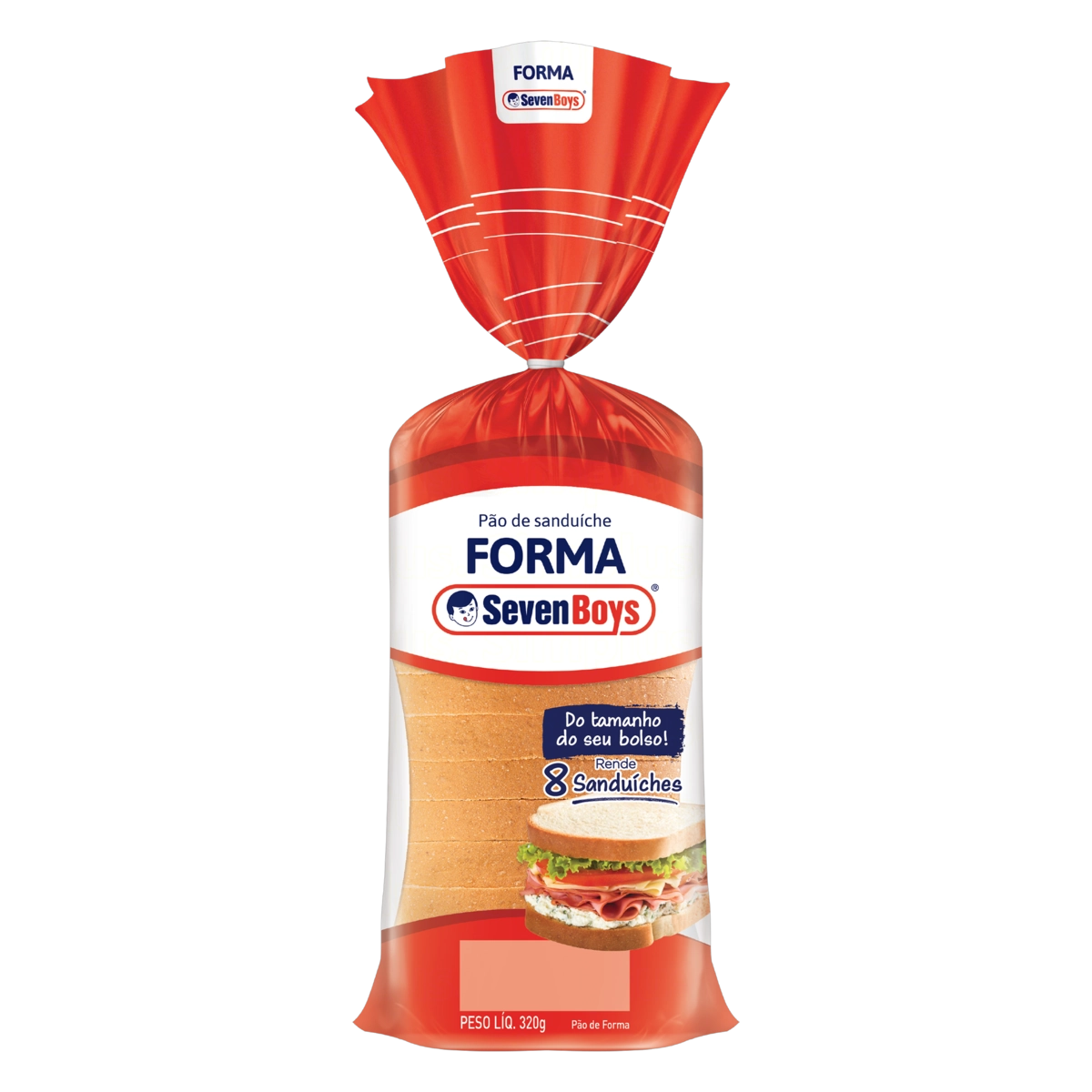 Pão De Forma Seven Boys Pacote 320g