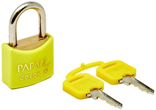 Cadeado Papaiz Color Cr30 Amarelo
