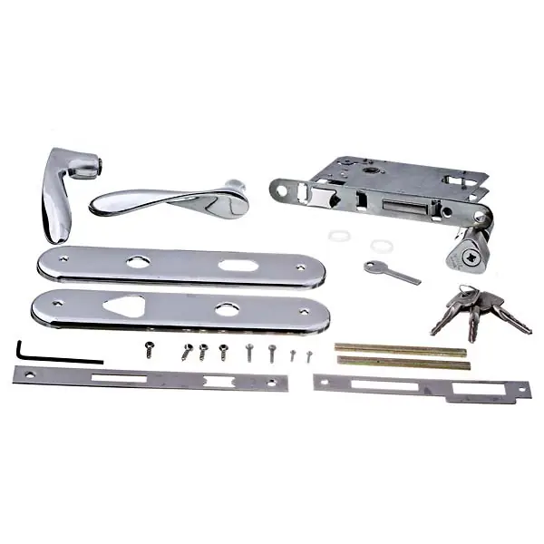 Fechadura Entrada 55mm Aço Cromado Papaiz