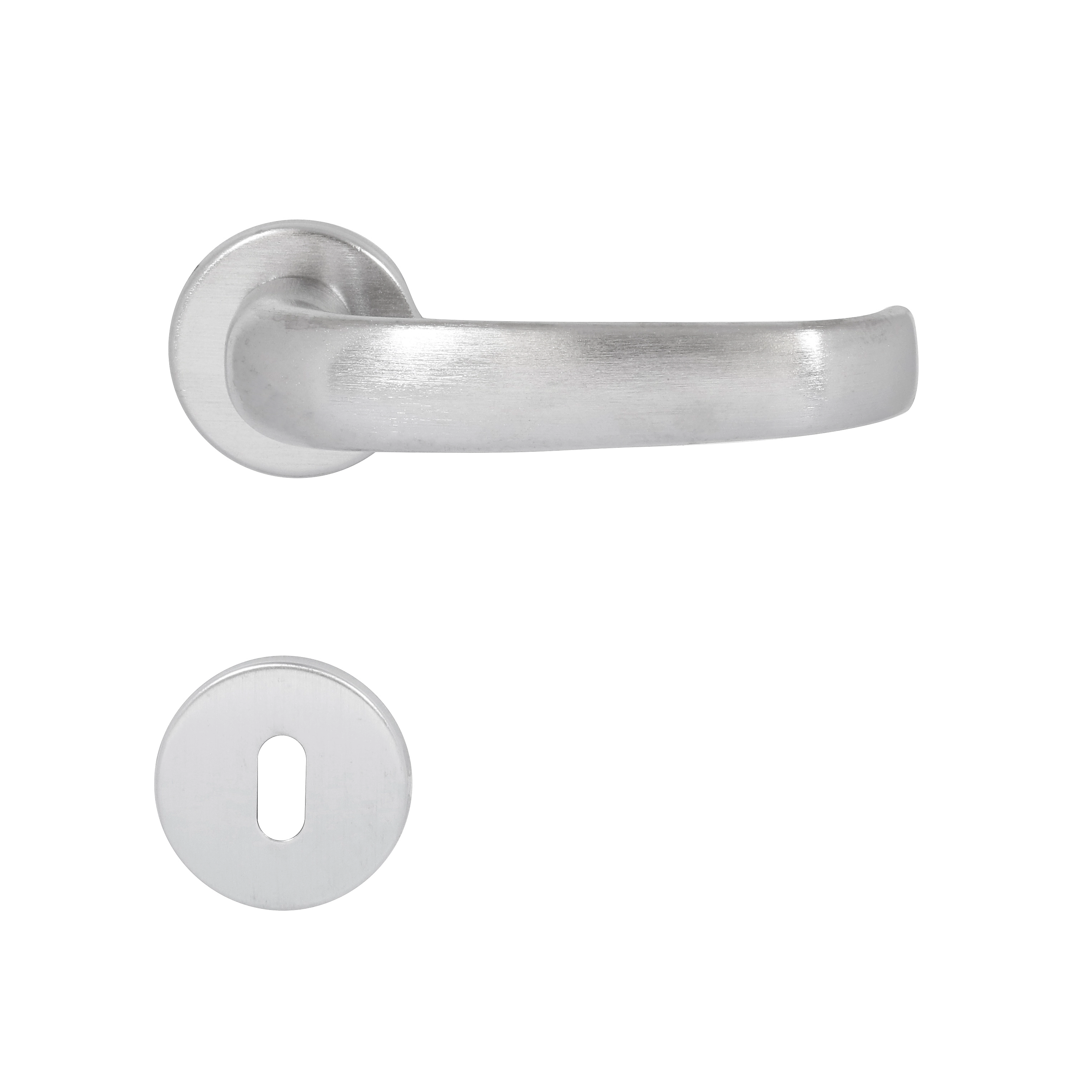 Fechadura para Porta Interna Acetinado 40mm Comum com Roseta Standard Papaiz