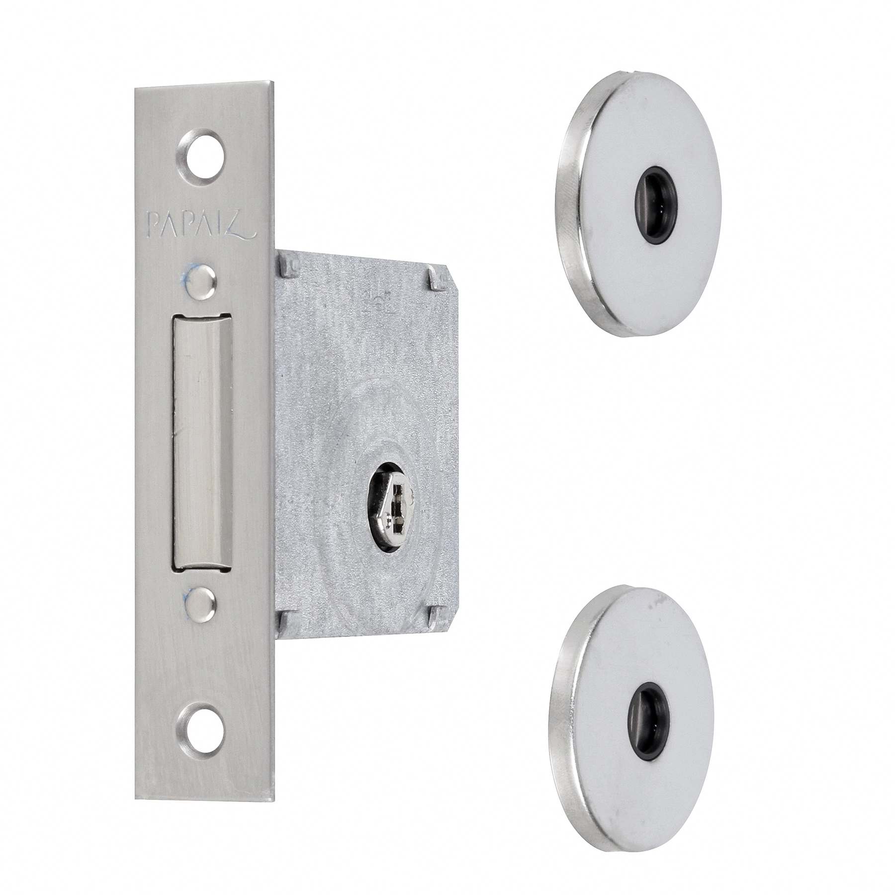 Fechadura Auxiliar para Porta de Entrada Acetinado 40mm Multiponto Papaiz