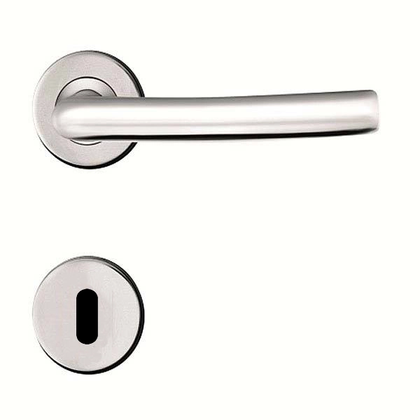 Fechadura para Porta Interna Cromado 55mm Comum com Roseta Smile Papaiz
