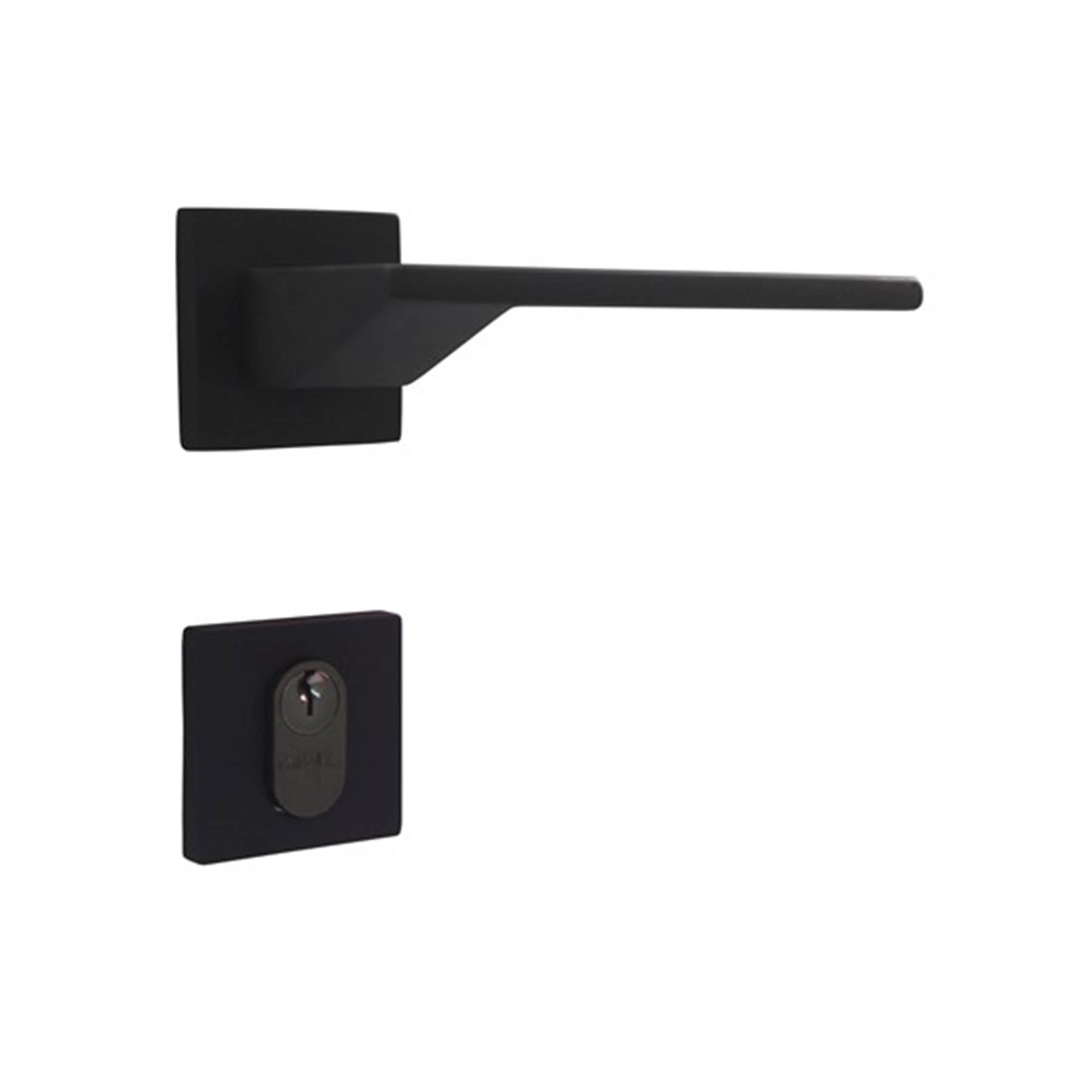 Fechadura para Porta de Entrada Preto 55mm Comum MZ440 Papaiz