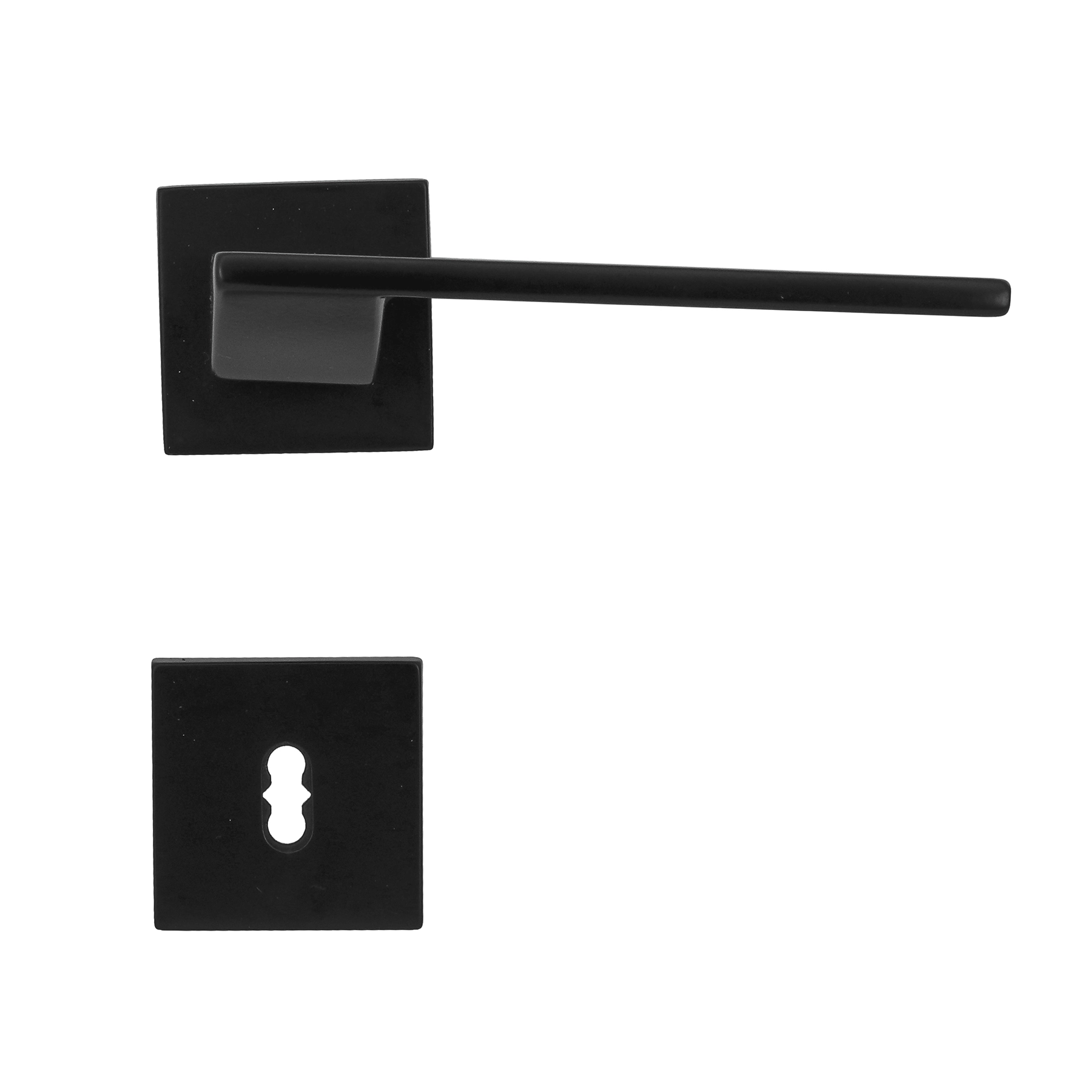 Fechadura para Porta Interna Preto 55mm Comum MZ440 Papaiz