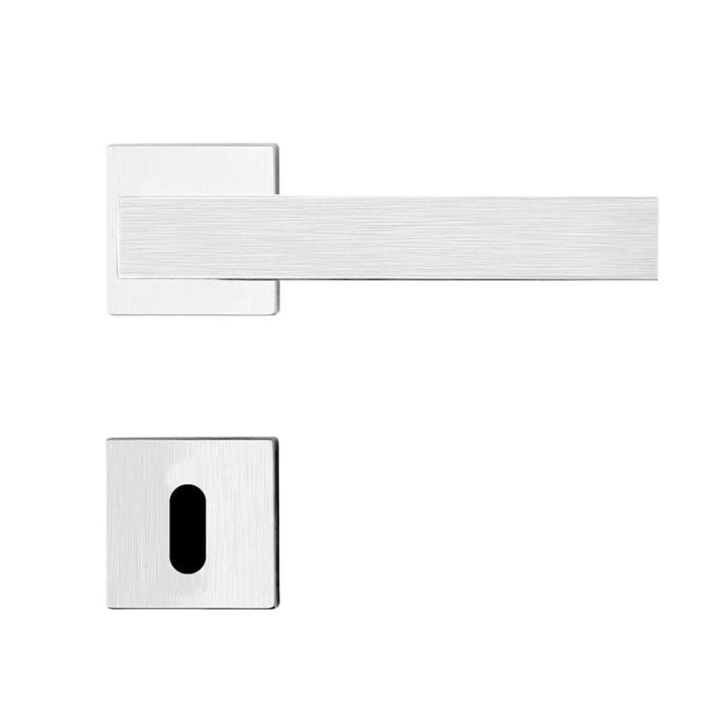 Fechadura Interna Aço Inox Mi610 St2 R244 55mm Roseta Escovada Linea Inoxvita Papaiz