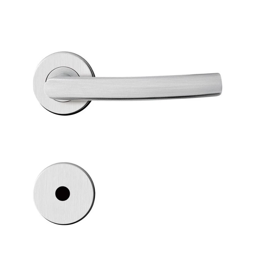 Fechadura Banheiro Aço Inox Mi620 St2 R235 55mm Roseta Escovada Smile Inoxvita Papaiz