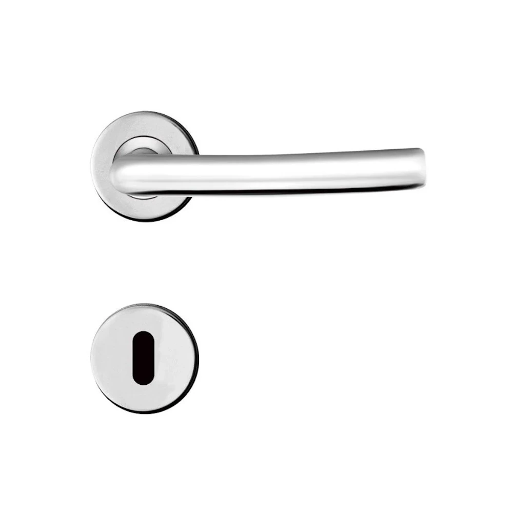 Fechadura Interna Aço Inox Mi620 St2 R234 55mm Roseta Cromada Smile Inoxvita Papaiz
