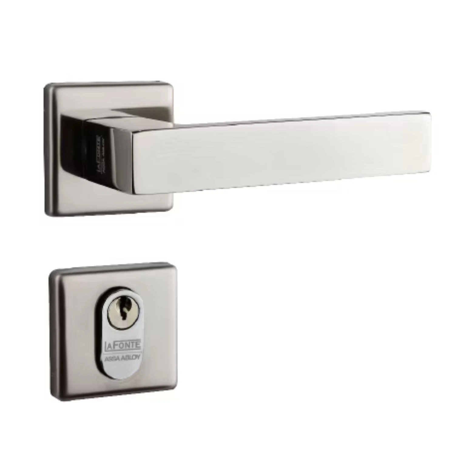 Fechadura 456 Residence Externa St1r Ros325 55mm Aço Inox Polido La Fonte