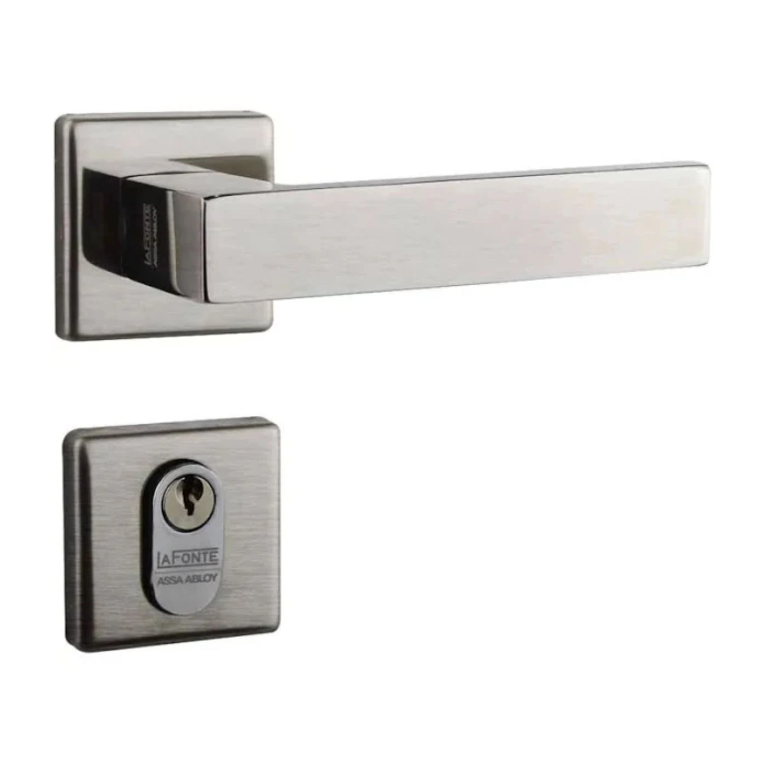 Fechadura 456 Residence Externa St1r Ros325 40mm Aço Inox Lixado Ou Escovado La Fonte