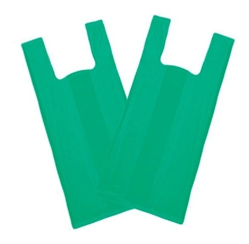 Sacola Plástica Reciclada Reforçada 50x60 Verde - 4 Kg