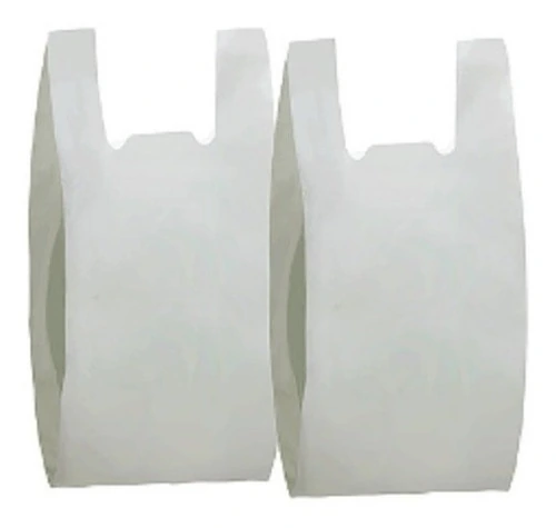 Sacola Plástica Reciclada Reforçada 30x40 Branca - 1 Kg