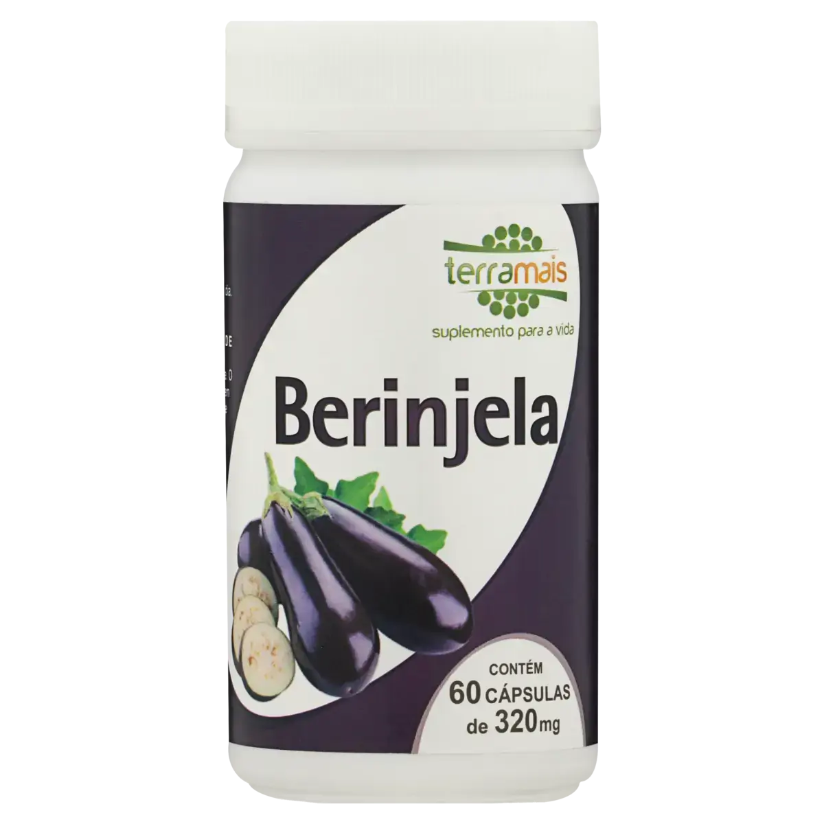 Berinjela 320mg Terramais Frasco 60 Cápsulas