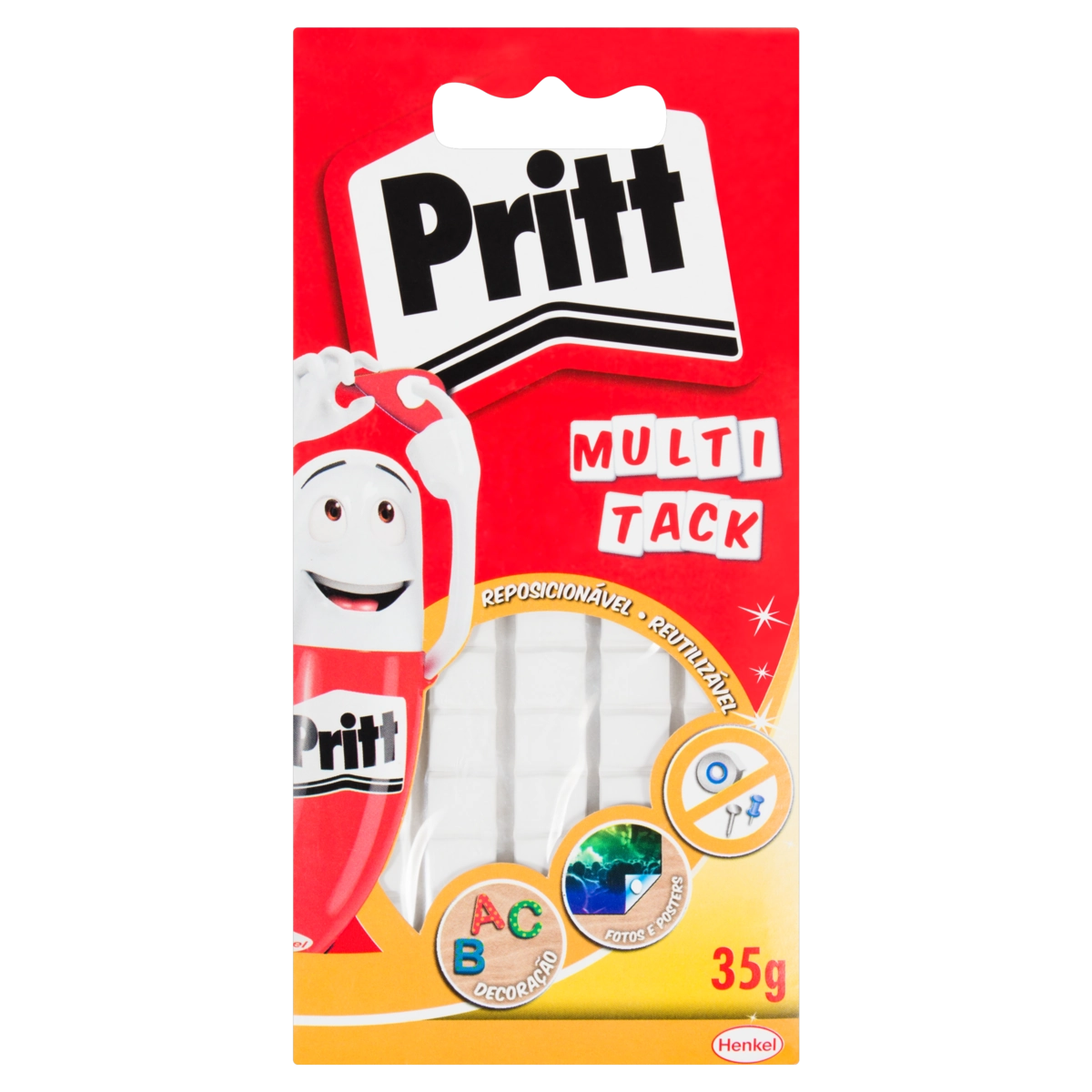 Massa Adesiva Reposicionável E Reutilizável Pritt Multi Tack Envelope 35g