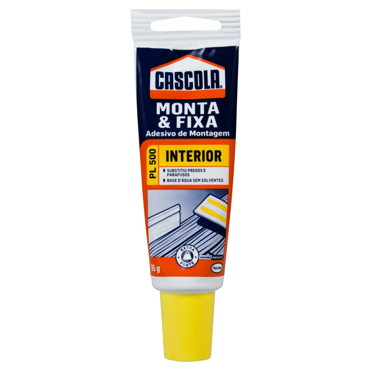 Adesivo De Montagem Extraforte Pl 500 Interior Cascola Monta Fixa Bisnaga 85g
