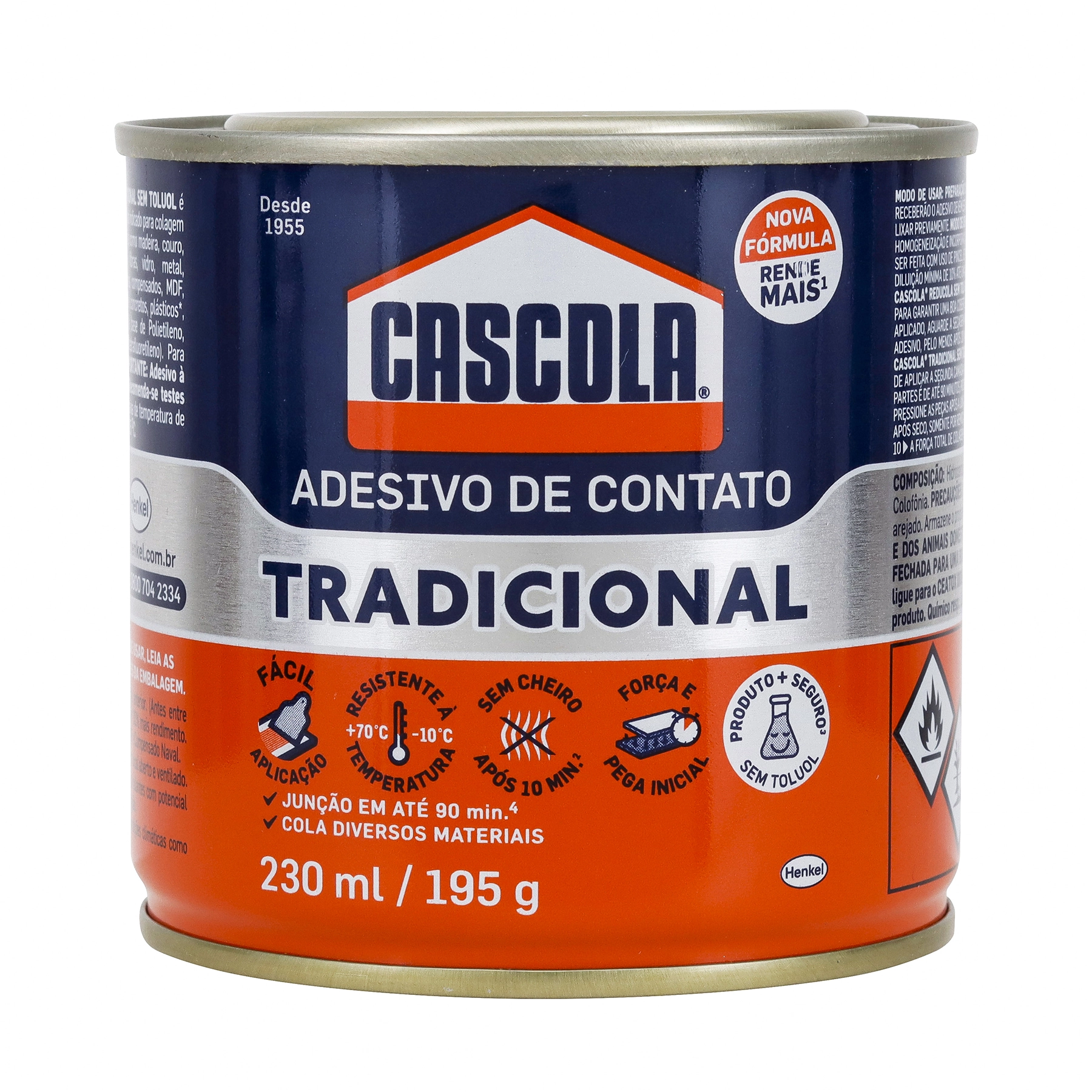 Cola Adesivo de Contato Cascola Henkel 195g