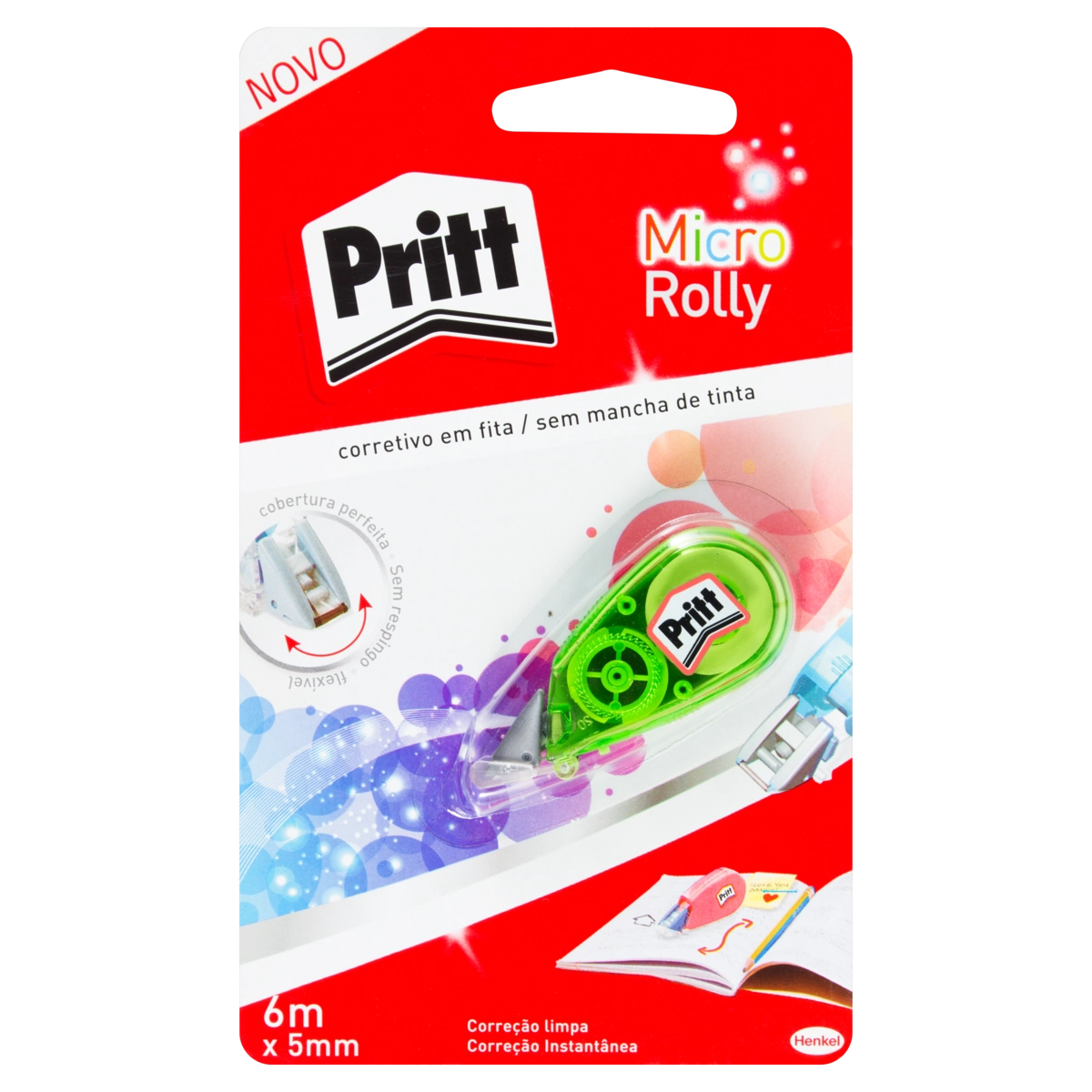 Corretivo Em Fita Micro Rolly Pritt 6m X 5mm