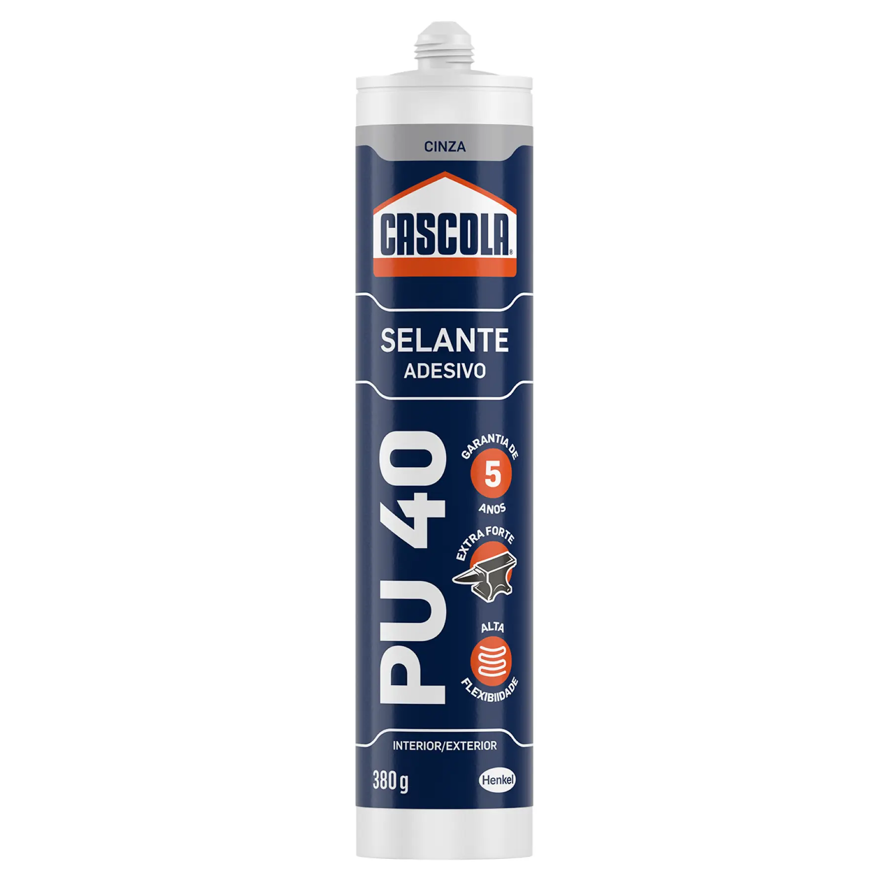 Cascola PU 40 Construção Cinza 380g