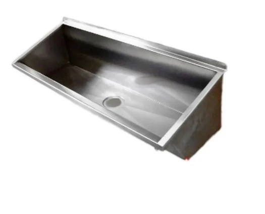 Lavatório Coletivo Inox 1 20 Mts - Grátis Válv Escoamento Inox Sifão Extensível - Lav1200