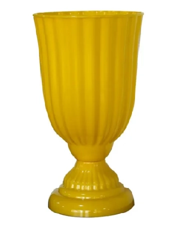 Vaso Dubai Peq Amarelo 13x21cm