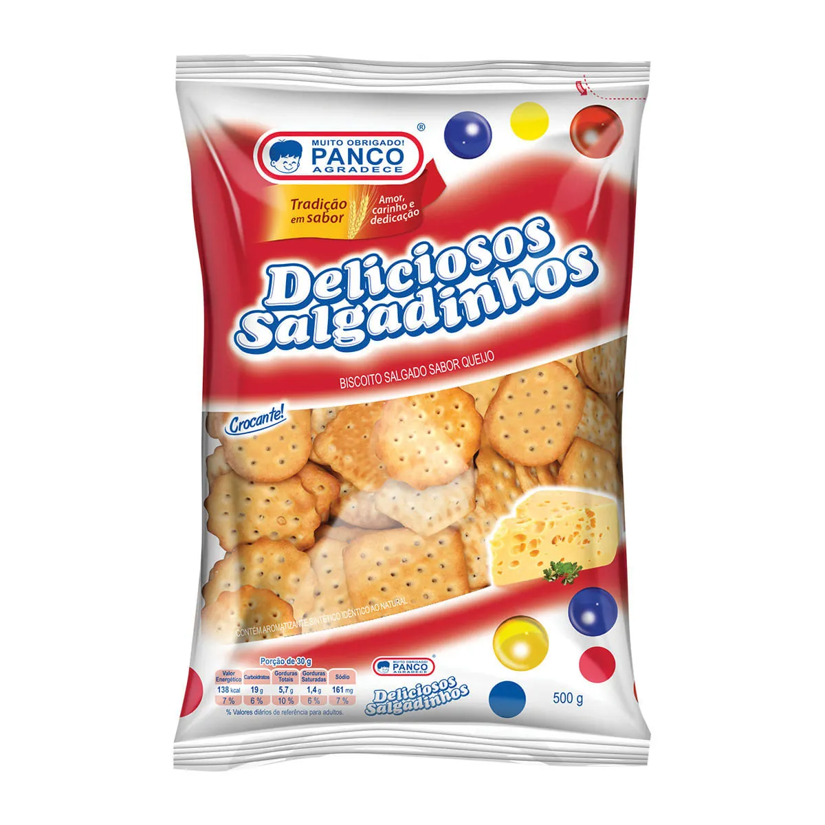 Biscoito PANCO Salgado Deliciosos 500g