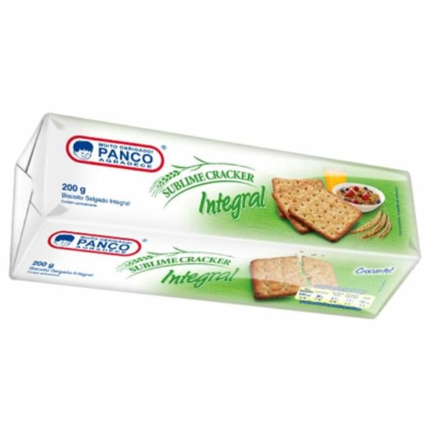 Biscoito Cracker Integral Panco Pacote 200g
