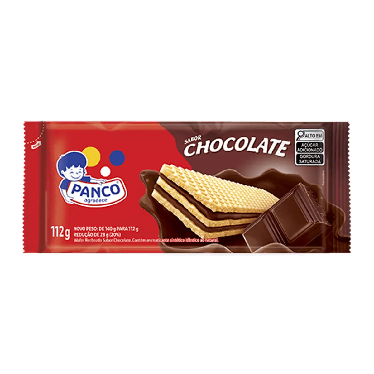 Biscoito Wafer Recheado de Chocolate Panco 140g