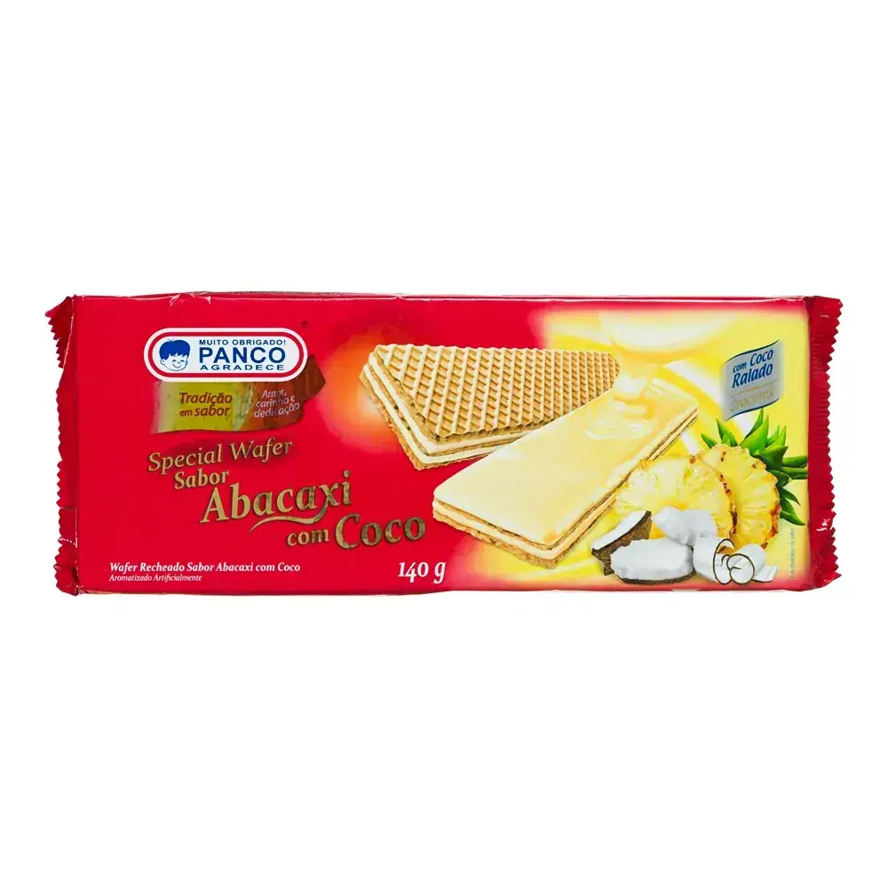 Wafer Panco Abacaxi Com Coco Rs