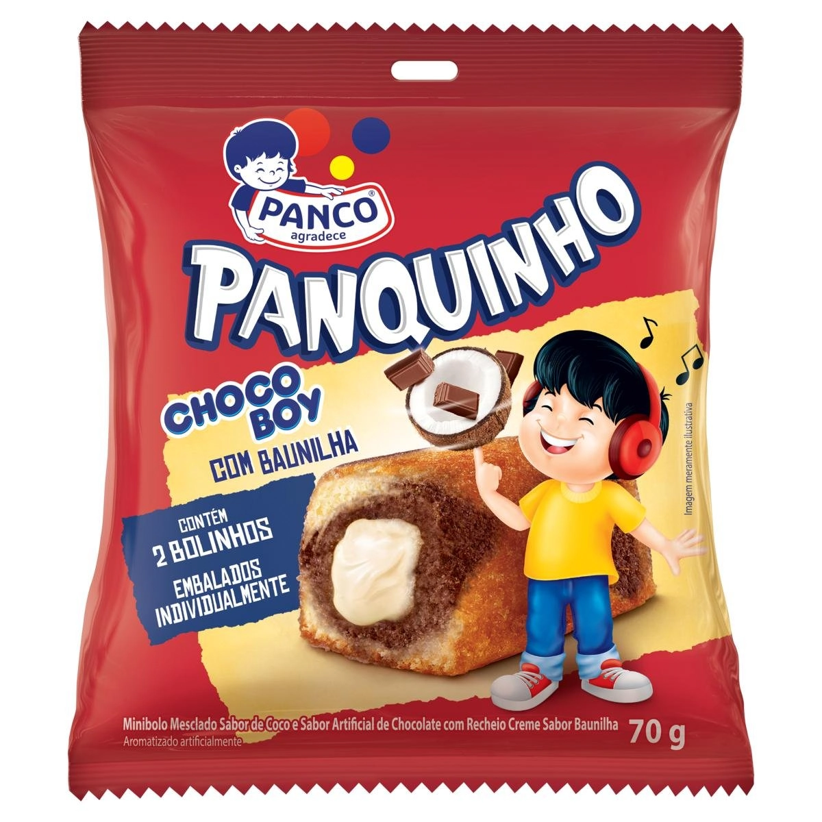 Mini Bolinho Pani Chocoboy 70g