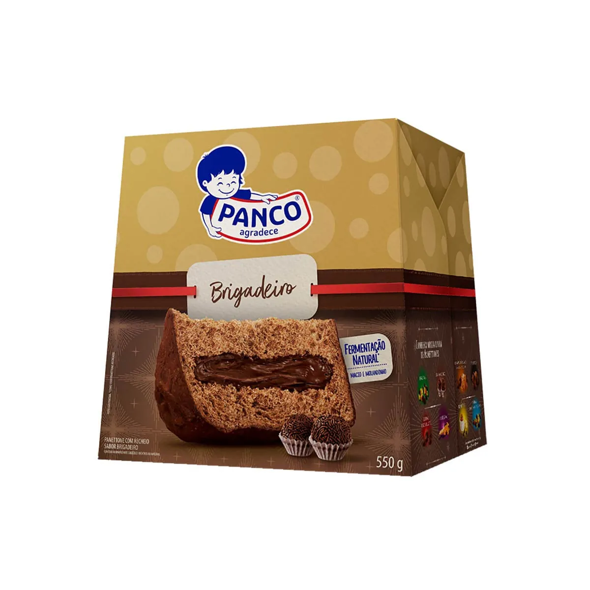 Panettone Sabor Brigadeiro Panco 550g