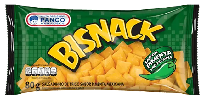 Salgadinho De Trigo Pimenta Mexicana Panco Bisnack Pacote 80g