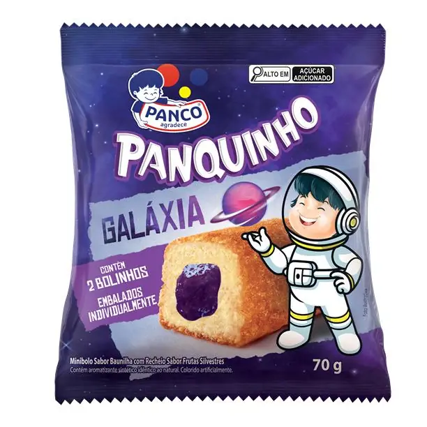 Bolo Panco Panquinho Galaxia 70gr