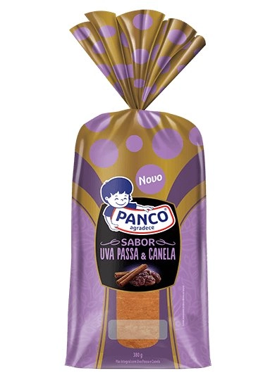 Pao Integral Panco C/uvas Passas E Canela 380g